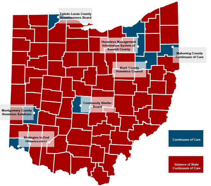 HMIS Data Warehouse Map